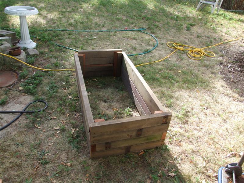 salvage wood planters